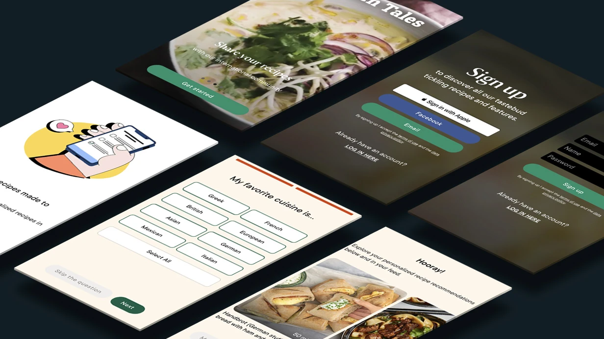 Development of a mobile application for Kitchen Tales