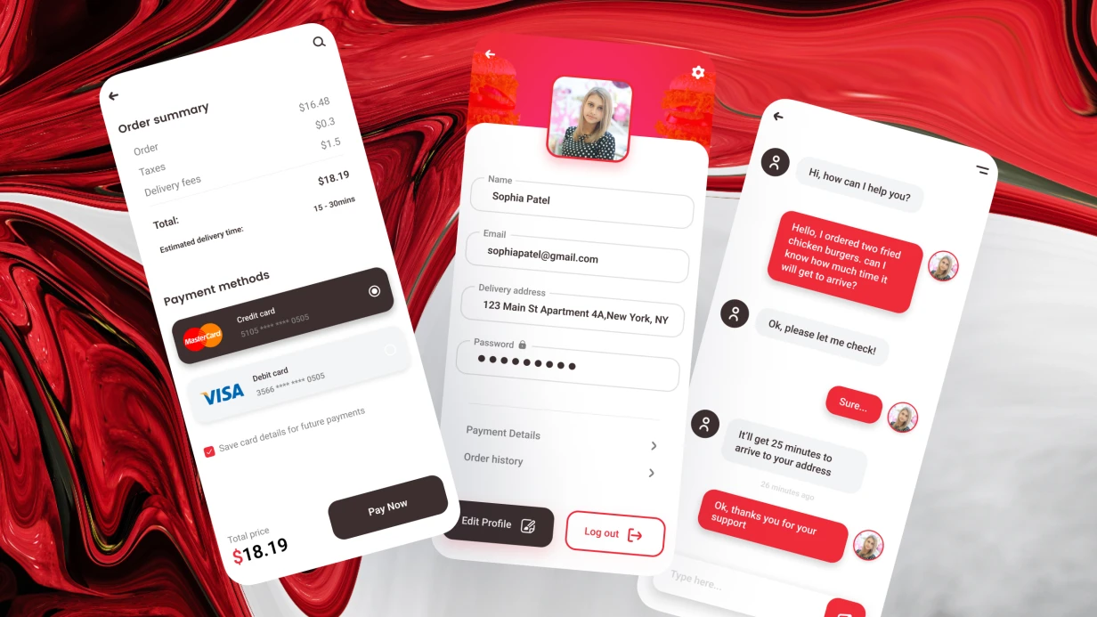Development of a mobile application for the company FoodGo