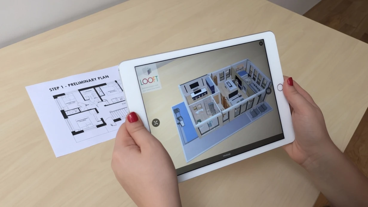 AR app for apartment layouts